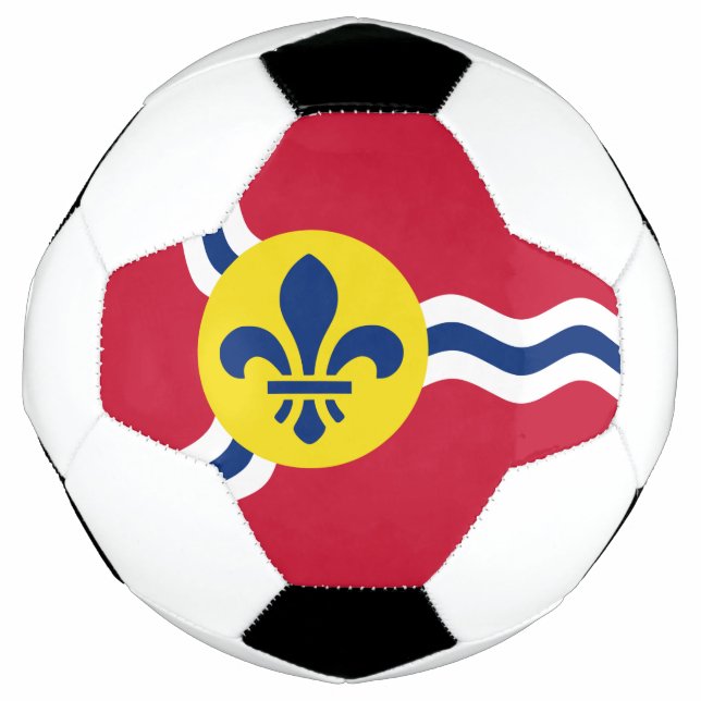 Bola Patriótica de Futebol com Bandeira de Rua Lou (Frente)