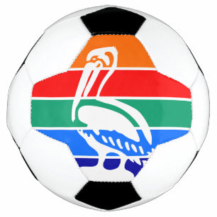 Bola Patriótica de Futebol com Bandeira de Ruas. P