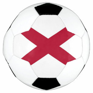Bola Patriótica de Futebol com Bandeira do Alabama