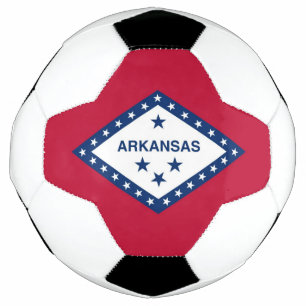 Bola Patriótica de Futebol com Bandeira do Arkans
