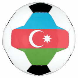 Bola Patriótica de Futebol com Bandeira do Azerbai