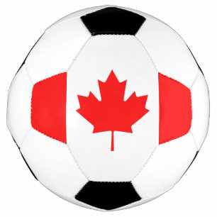 Bola Patriótica de Futebol com Bandeira do Canad