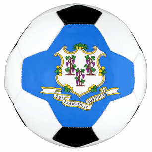 Bola Patriótica de Futebol com Bandeira do Connec