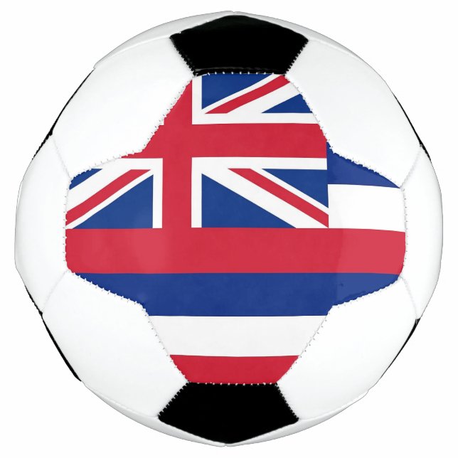 Bola Patriótica de Futebol com Bandeira do Havaí,  (Frente)
