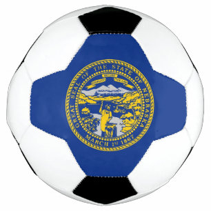 Bola Patriótica de Futebol com Bandeira do Nebrask
