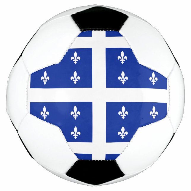 Bola Patriótica de Futebol com Bandeira do Quebec, (Frente)