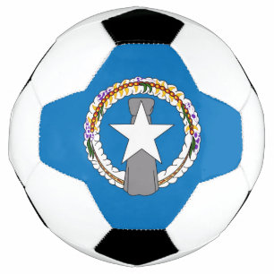 Bola Patriótica de Futebol com Bandeira Norte Mar