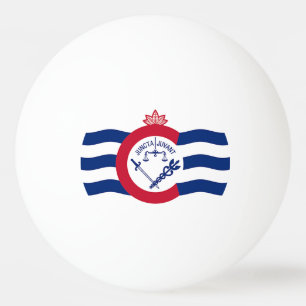 Bola patriótica do pong do sibilo com a bandeira
