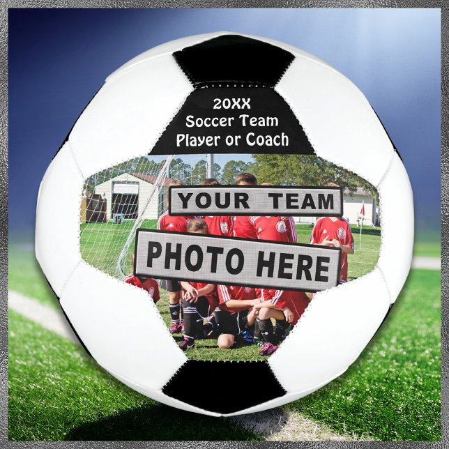 Bola Personalizada de Futebol com a sua FOTO e TEX (Senior Night Soccer Gifts. Soccer Coach Gifts. Photo Soccer Ball. Soccer Gifts for Seniors.)