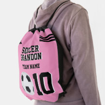 bola personalizada mochila mochila cor-de-rosa do 