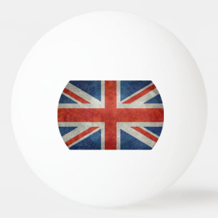 Bola retro do pong do sibilo da bandeira britânic