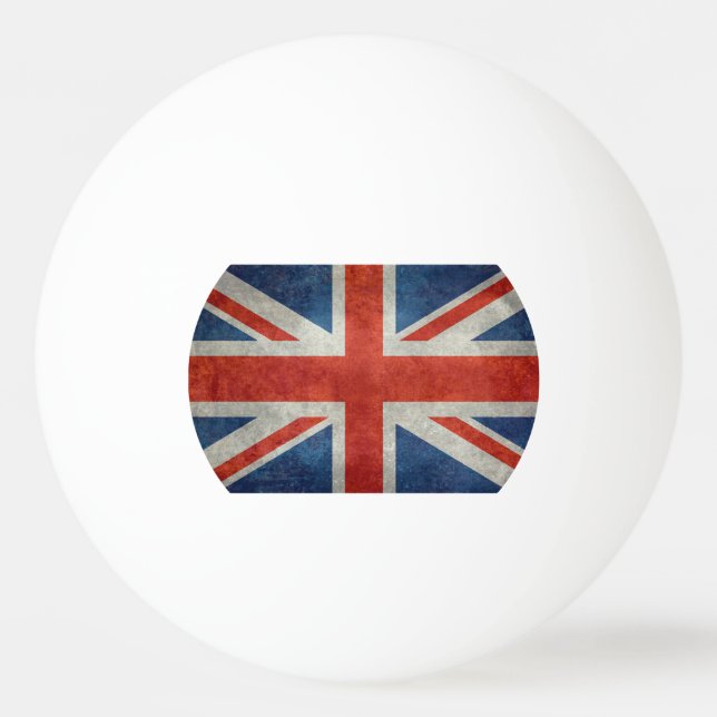 Bola retro do pong do sibilo da bandeira britânica (Frente)