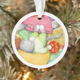 BOLACHAS DE PEIXE DOURADO GATINHO Ornamento de Cír