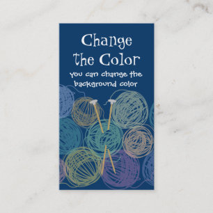 Bolas coloridas de cartões de negócios das agulh