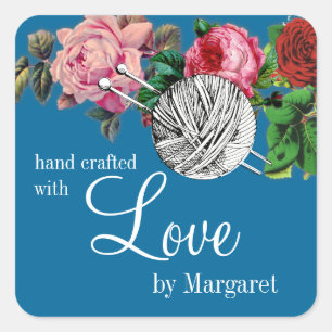 Bolas da etiqueta dos rosas do vintage das agulhas