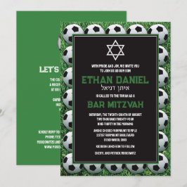 Bolas de Futebol no Bar Mitzvah Convite