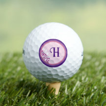 Bolas de Golfe - Adicione sua inicial - Roxo
