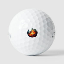 Bolas de Golfe Callaway Supersoft - Arte Chamas