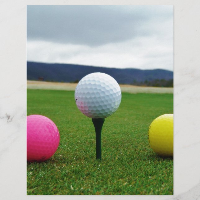 Bolas de Golfe Coloridas, tenda de montanha (Frente)