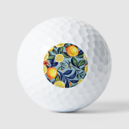 Bolas de Golfe com Impressão de Limão em Aquarela