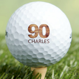 Bolas de golfe de 90 de aniversário de 90 anos de 