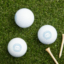 Bolas de Golfe de Azul com Striping de Monograma P