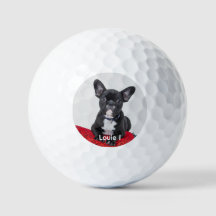 Bolas de Golfe de Cachorro Negro e Bonito Moderno