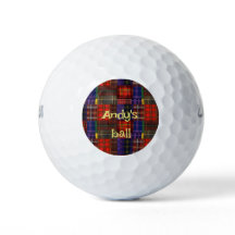 Bolas de Golfe de Tartan Escocês