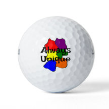 Bolas de Golfe do Autismo Sempre Únicas