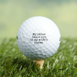 Bolas de Golfe do Marido Engraçado na bolsa da esp