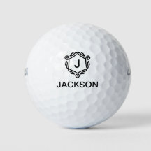 Bolas de Golfe do Monograma Personalizadas com Nom