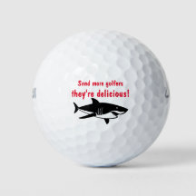 Bolas de Golfe Novidade Tubarão Engraçado