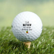 Bolas de Golfe Perdidas Engraçado Personalizado
