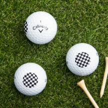 Bolas de Golfe Pretas e Brancas
