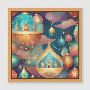 Bolas de Natal Fantástico Cartão Magnético Design