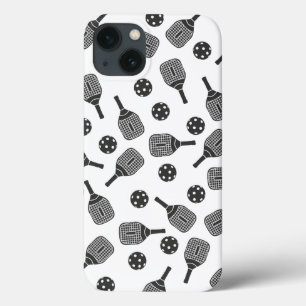 Bolas de piclebol e capas de iphone de selas
