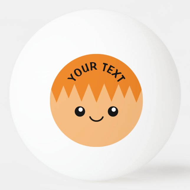 Bolas de pingue-pongue engraçadas personalizadas p (Frente)