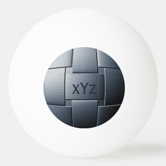 Bolas de pingue-pongue personalizadas "Ball Steel" (Frente)