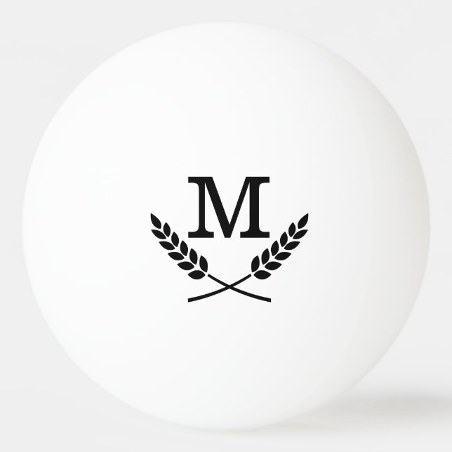 Bolas de pingue-pongue personalizadas com iniciais (Frente)