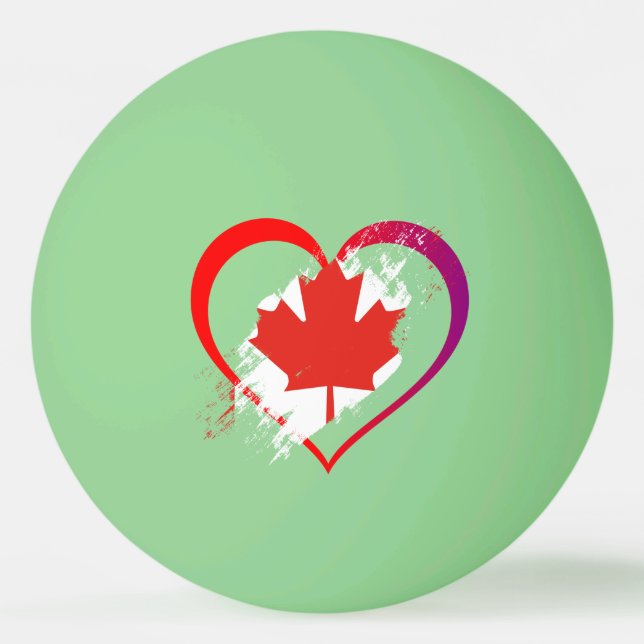 Bolas de Pong no Dia do Canadá (Frente)
