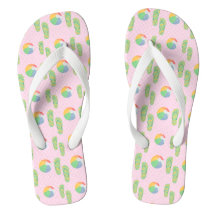 Bolas de Praia e Chinelos Chinelos para Meninas