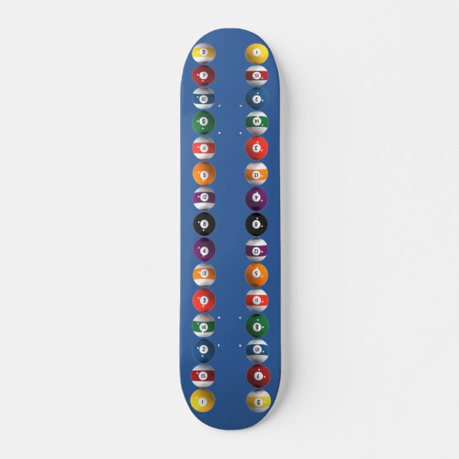 Bolas de Sinuca / Bilhar: Skate Personalizado (Frente)
