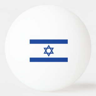 Bolas do pong do sibilo da bandeira de Israel para