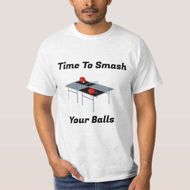 Bolas Engraçadas, Camiseta Ping Pong (Frente)