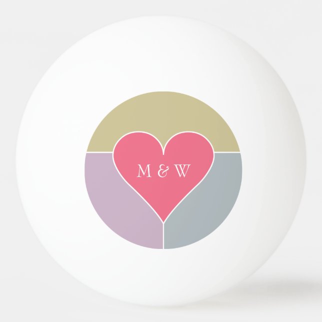 Bolas feitas sob encomenda do monograma & da data (Frente)