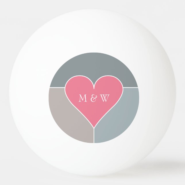 Bolas feitas sob encomenda do monograma & da data (Frente)