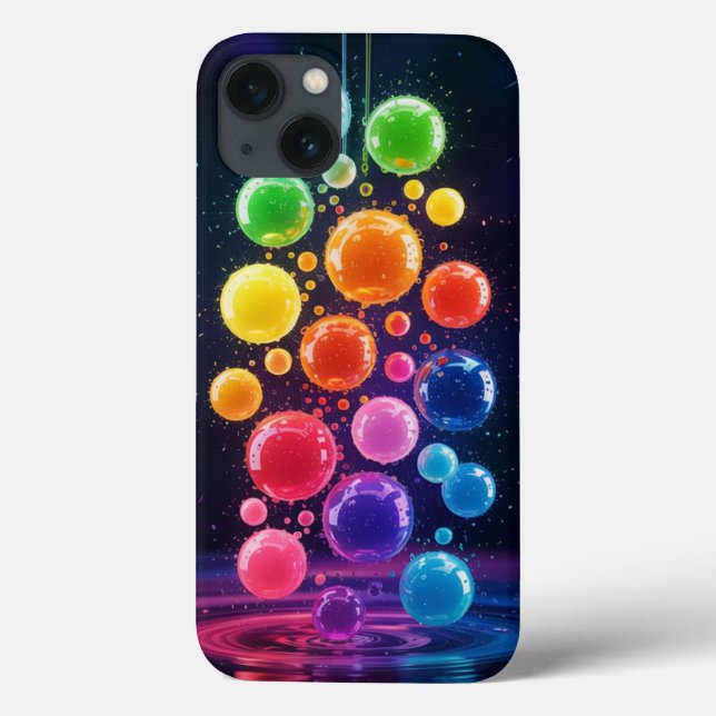 Bolas Gummy: Design colorido divertido (Verso)