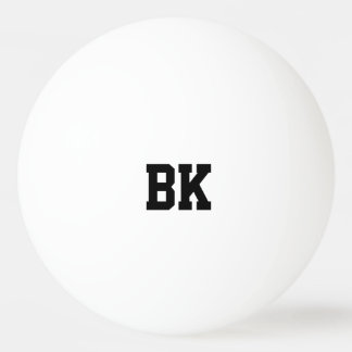 Bolas iniciais monogrammed personalizadas do pong