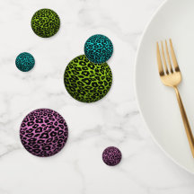 Bolas Leopardo Multicolores 3D Confetti