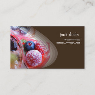 Bolas, pastelaria compra cartões de visitas modelo